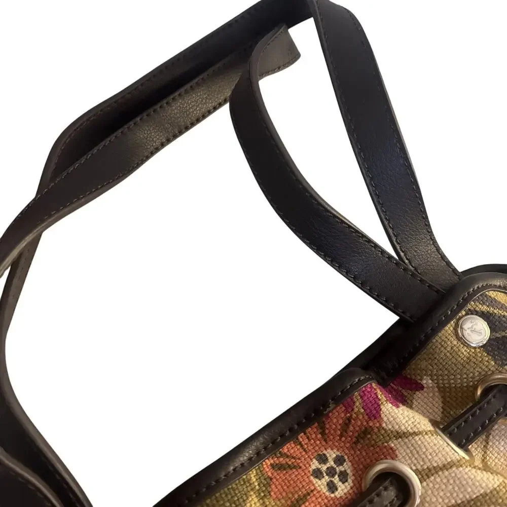 Spartina 449 Drawstring Floral Shoulder Strap Purse